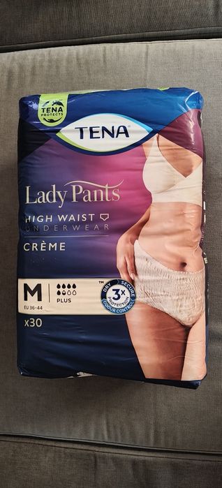 Tena Lady Pants M creme High Waist