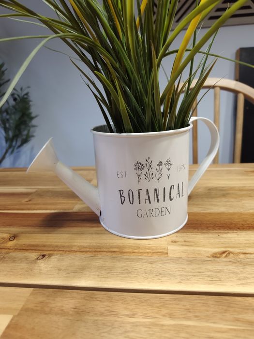Vaso latão com planta artificial 50cm