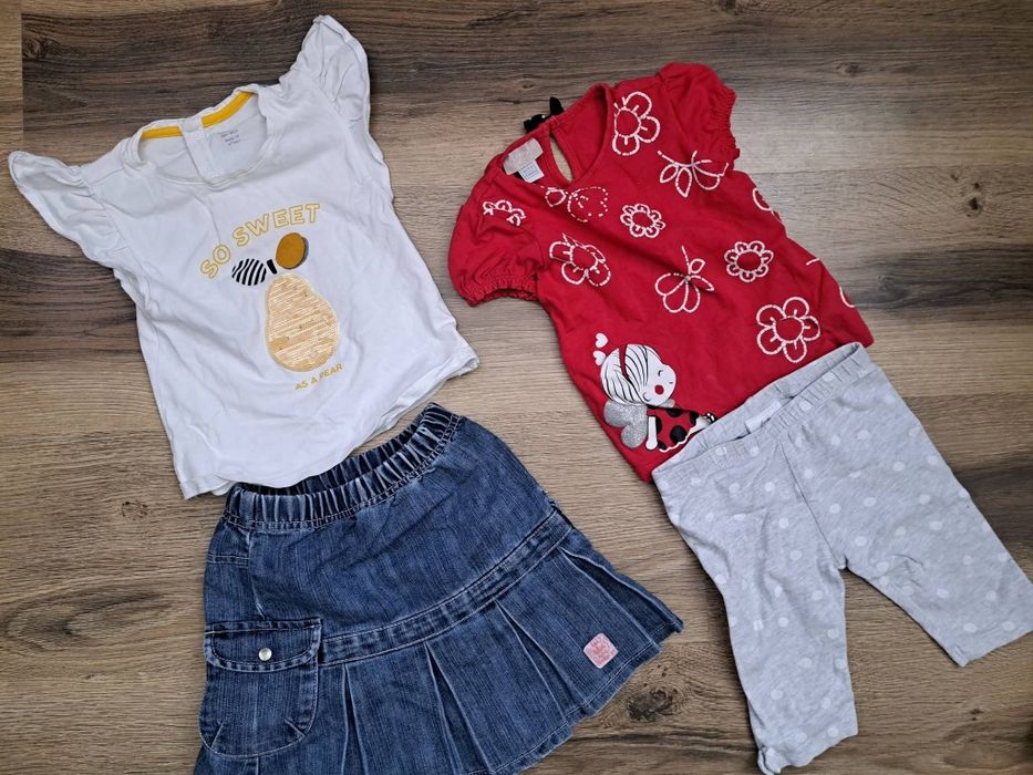 Лот одягу на дівчинку літо 74-80 розмір 20 речей