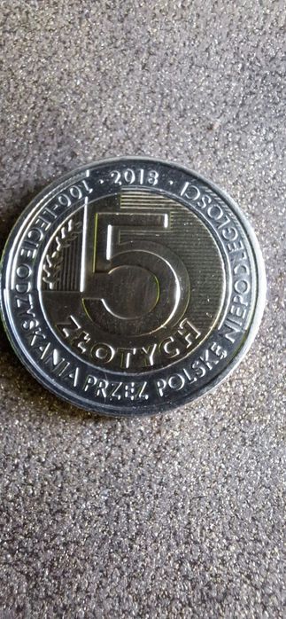 5 zl  100-lecie   z  2018  roku