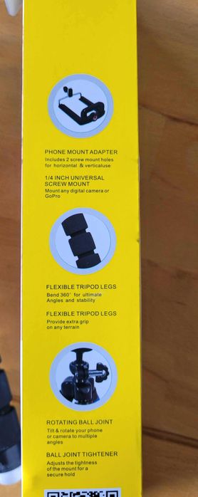 Suporte de Telemóvel e Mini Câmara