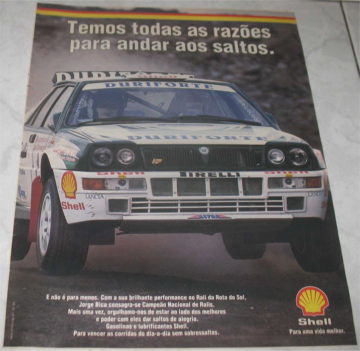 Poster - Lancia Delta Integrale - Campeão 1993 - Jorge Bica (pequeno)