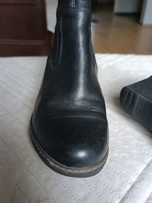 Kozaki ze skóry naturalnej