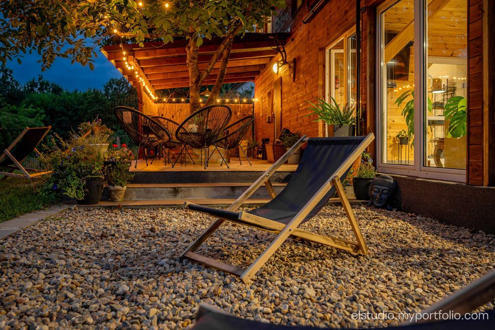 Domek z ciepłym ( 32'c) basenem w zimie