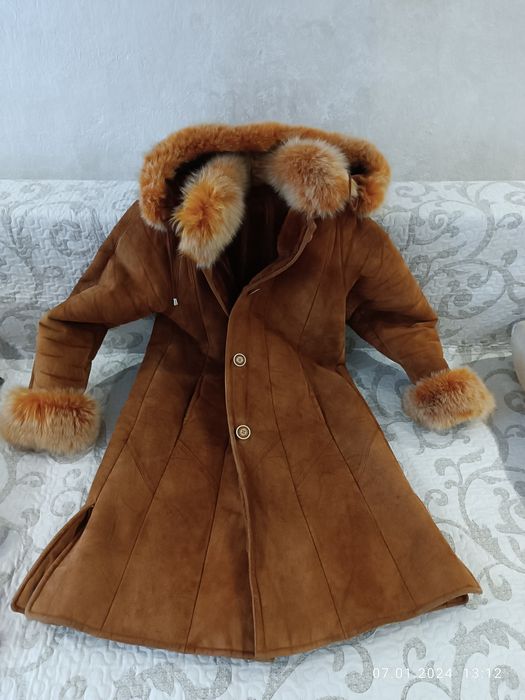 Дубленка бу р.46-48