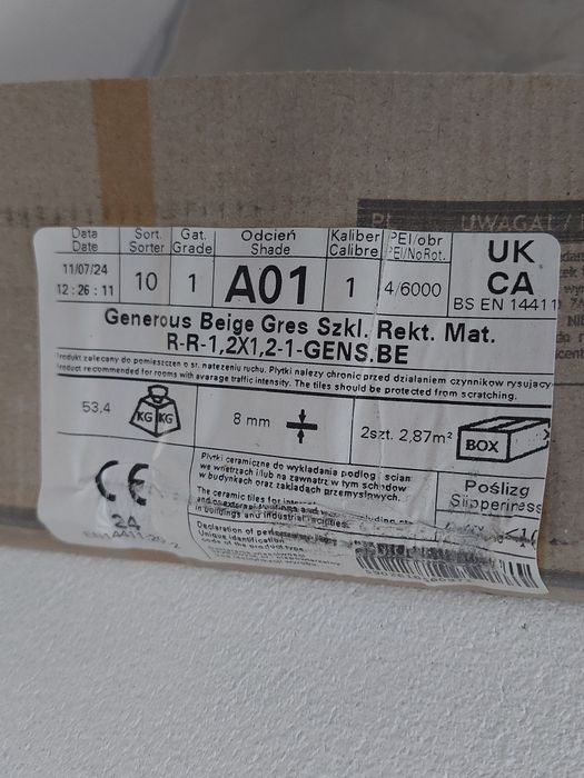 Płytka Generous Beige Gres Mat 120x120 1 szt.