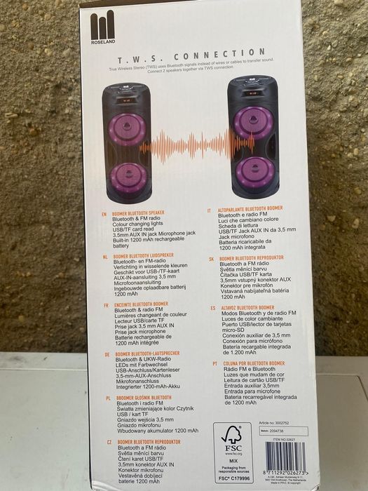 Colunas de karaoke 40cm altura Novas