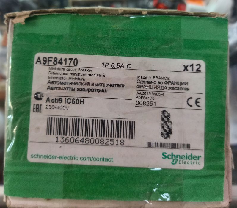 Schneider  0.5А 1Р автоматичний вимикач