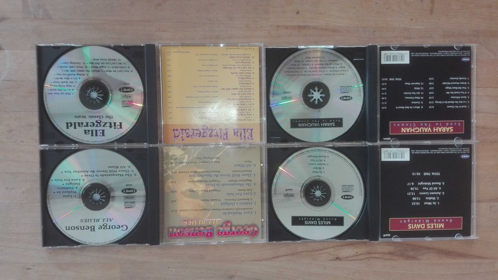 cds jazz Ella Fitzgerald George Benson Sarah Voughan Miles Davis Flet