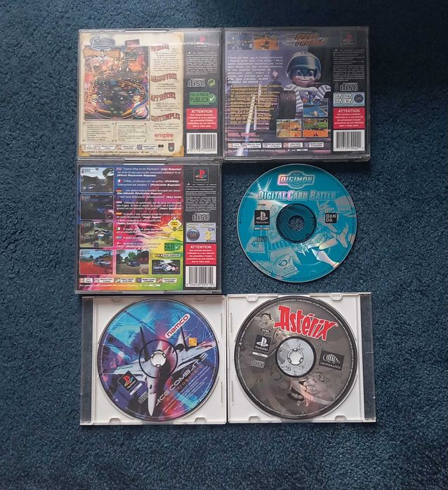 Conjunto 6 jogos Playstation 1