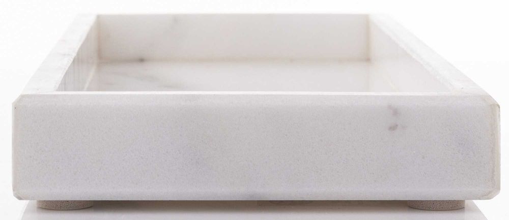 Taca dekoracyjna marmurowa 3x30x13 cm granit Patera ozdobna