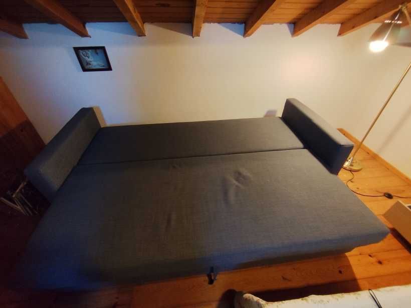sofa cama cinzento 3 lugares