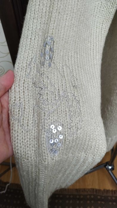 теплая кофта свитер кардиган 66 размера большой батал