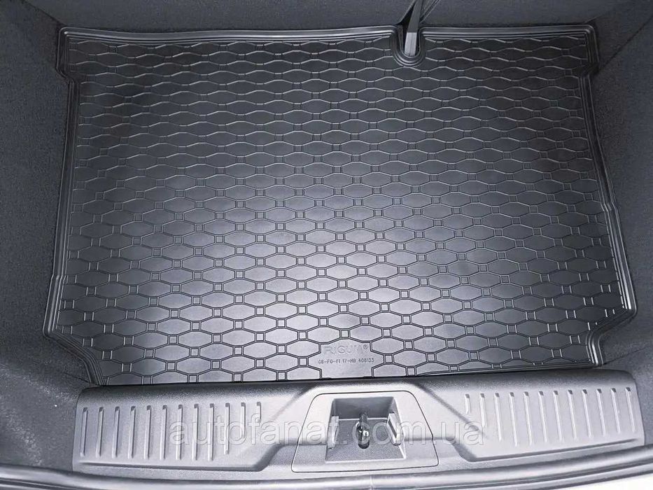 Ford Fiesta з 2017- Коврик в багажник | Гумовий автоковрик Форд |Чехія