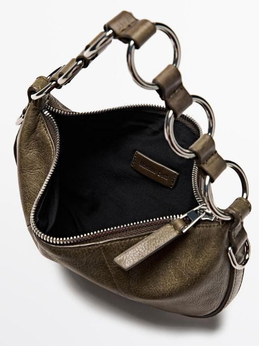 Сумка из кожи наппа Massimo Dutti