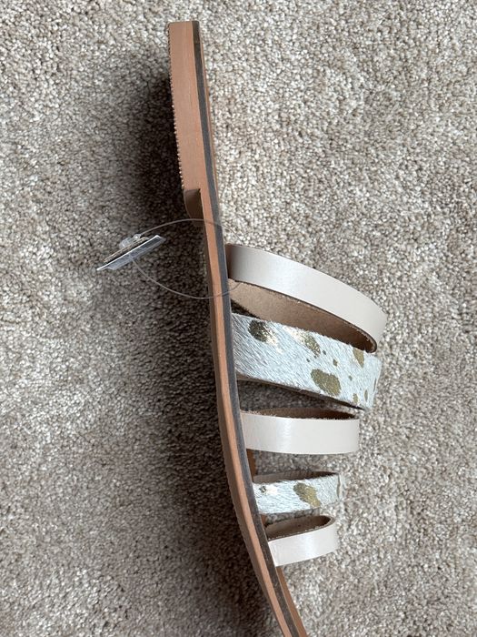 NEXT piękne skórzane klapki NOWE 39