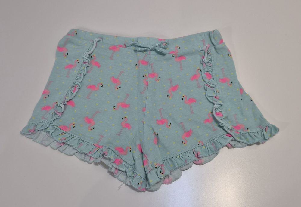 Krótkie spodenki we flamingi Primark 128