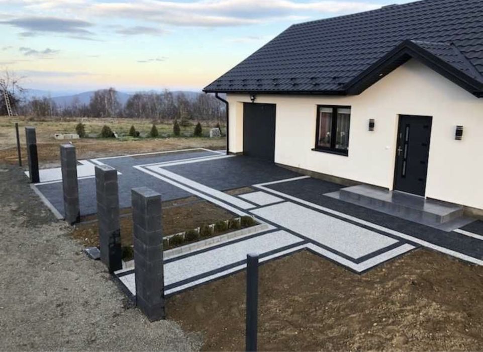 Укладання бруківки , тротуарна плитка
