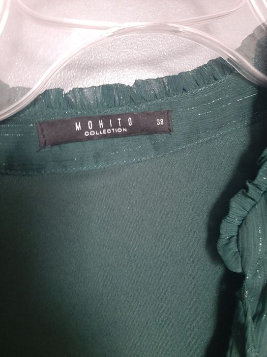 Bluzka koszula z błyszczącą nitką