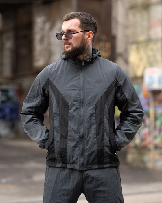 Спортивний костюм RETRO darck grey чоловічий комплект кофта штани сірі