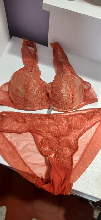 Комплект білизни intimissimi коралово-червоний