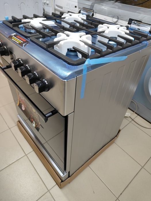 Газова плита Grunhelm FD66234I, 60 см.нержавійка