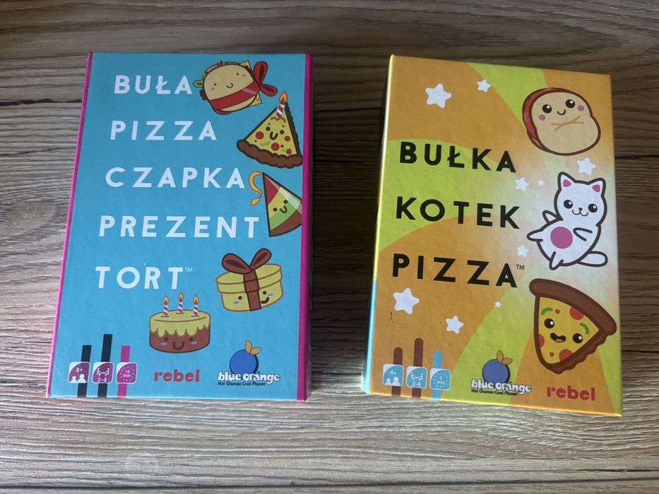 2 gry Buła pizza czapka prezent tort/ bułka kotek pizza