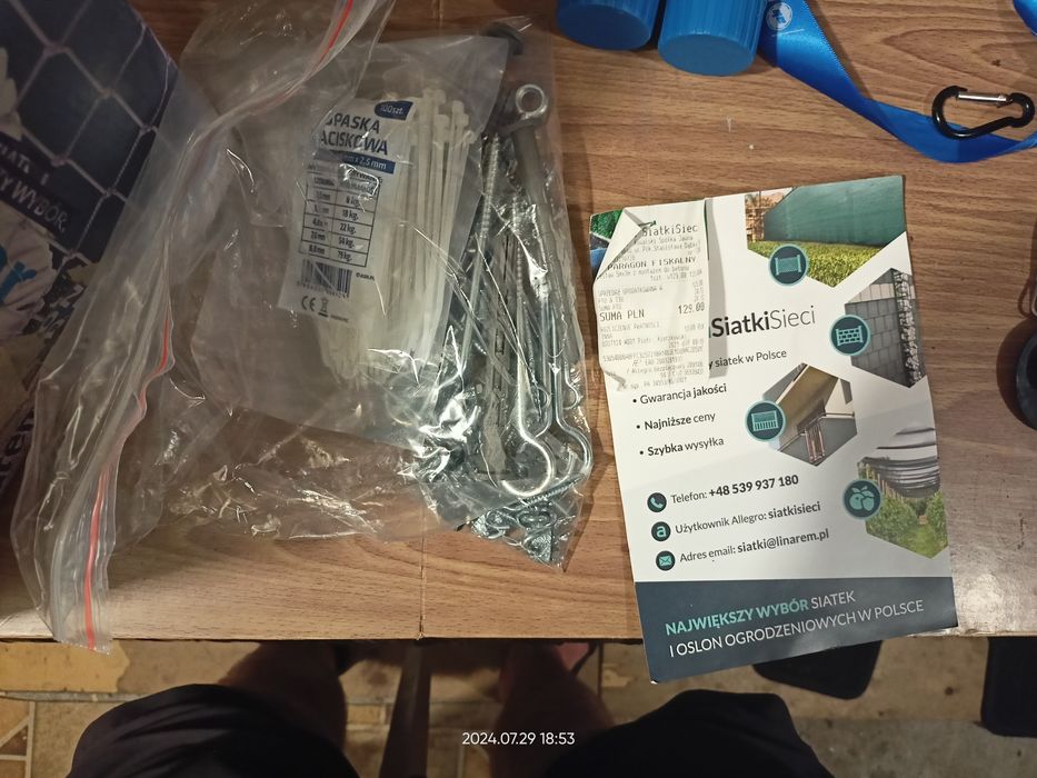 Siatka balkonowa 5x3M nówka