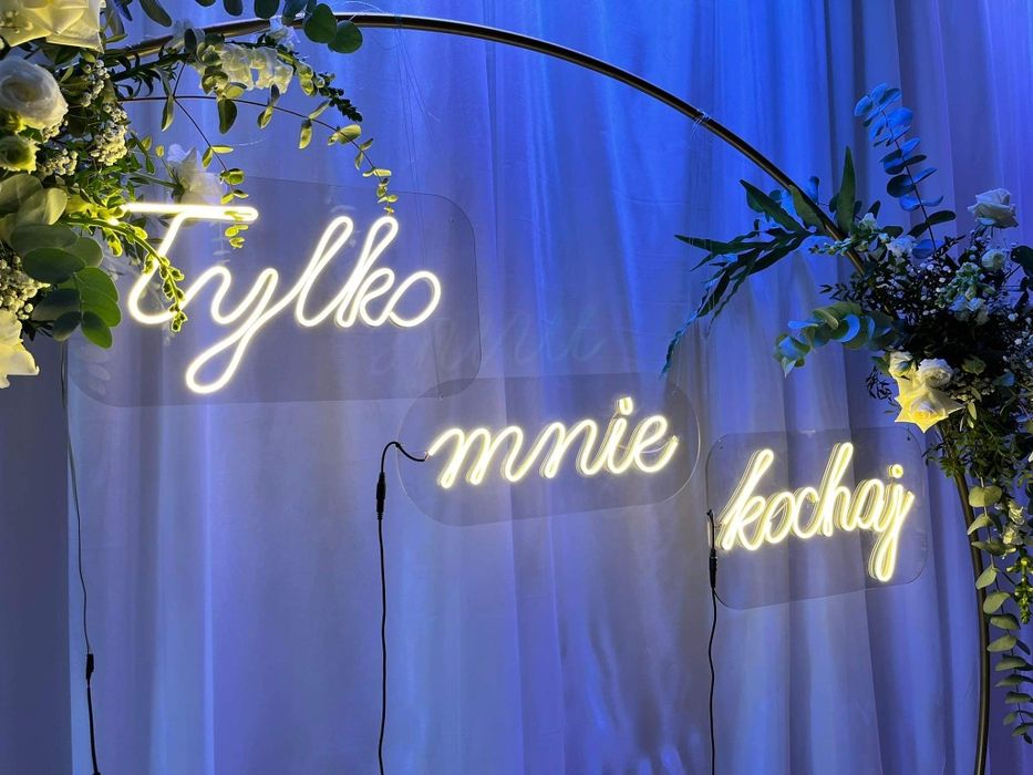 Neon Tylko Mnie Kochaj LED Napis dekoracja