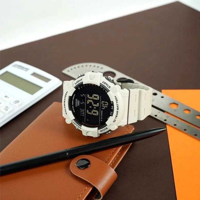 Zegarek Casio AE-1500WH-8B2 – Męski, Biały, Cyfrowy, Sportowy