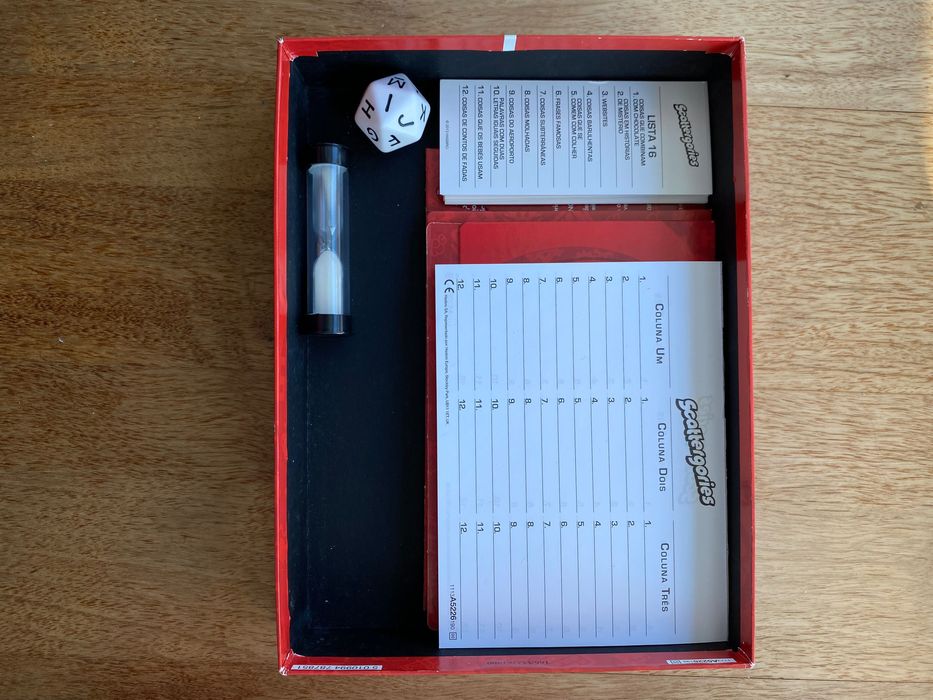 Jogo “Scattegories”