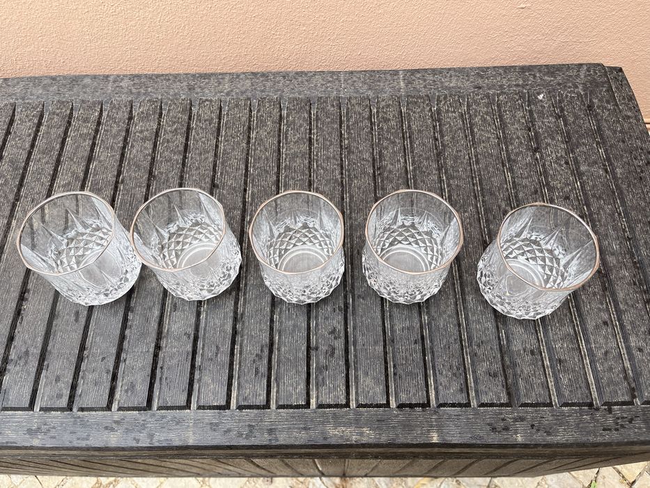 5 copos Cristal D'arques
