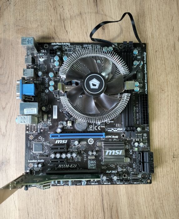Комплект Материнська Плата MSI H55M-E21 +  Core i5 760