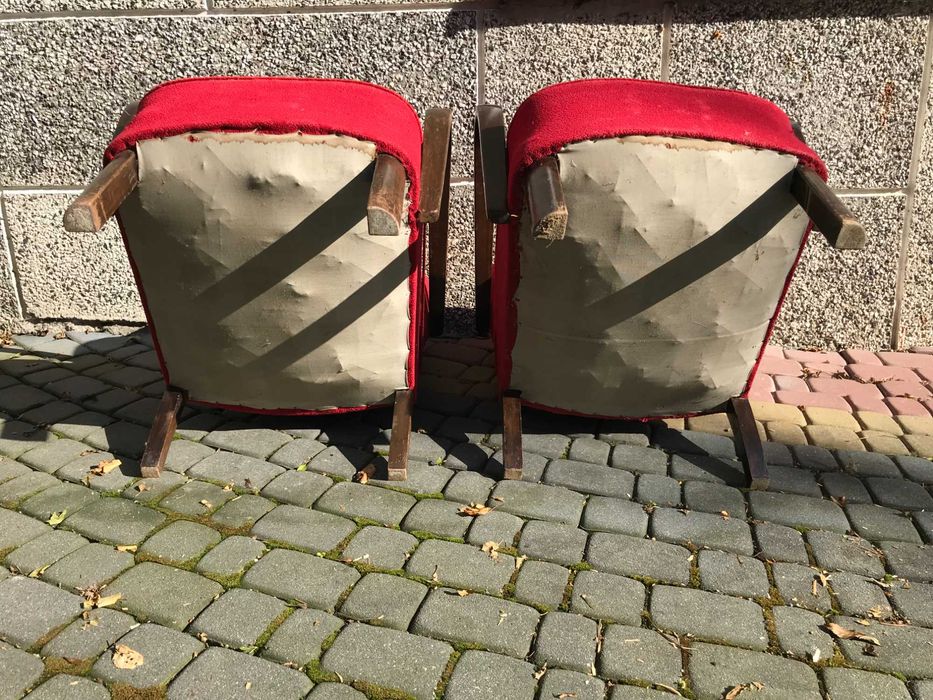 Stare Fotele ArtDeco projektu J.Halabala, antyk