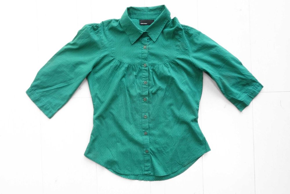 Koszula 3/4 rękaw, Vero Moda, zieleń, rozmiar M (38), bacic casual
