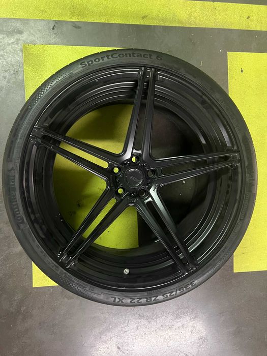 Jantes pretas aluminio ADV1 SL serie MV2 - 2 unid 21``e 2 unid. 22"" com pneus - carros superdesportivos