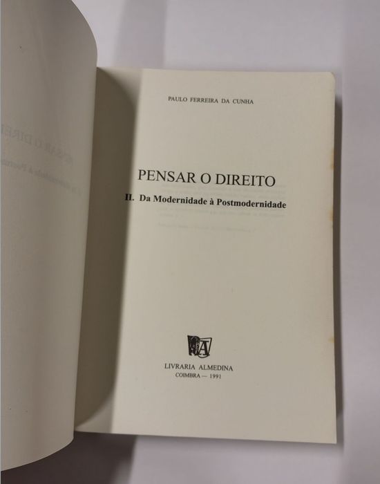 Pensar o Direito, de Paulo Ferreira da Cunha