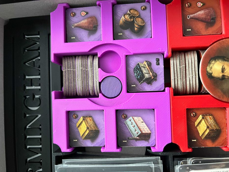 Insert / organizer 3D do gry planszowej Brass: Birmingham Rebel