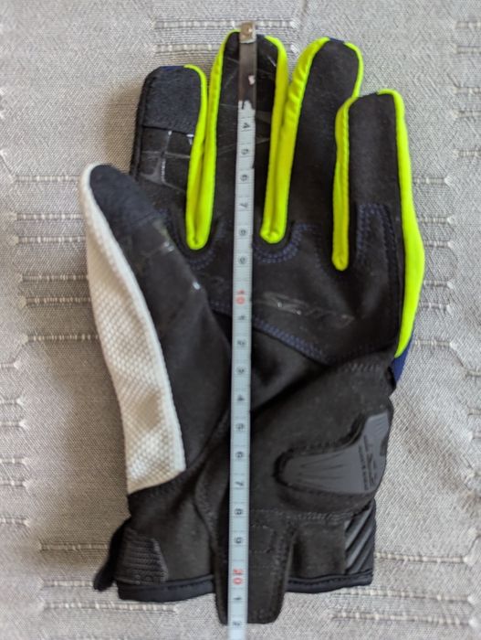 Кожаные мотоциклетные перчатки Ls2 Dart 2 Gloves Blue Hv Yellow. XL