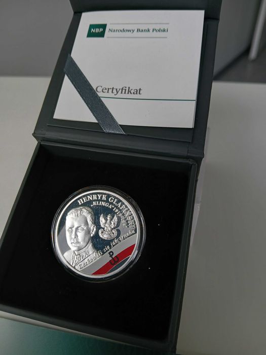 Moneta 10 zł Żołnierze Niezłomni Henryk Glapiński „Klinga”