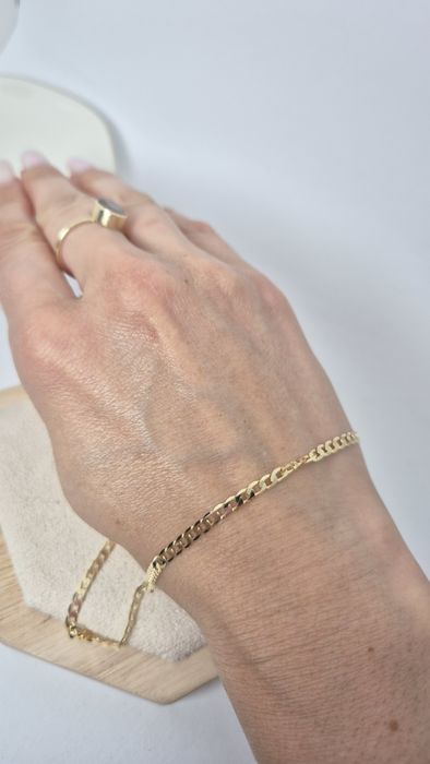 Nowy złoty łańcuszek naszyjnik pancerka p. 585