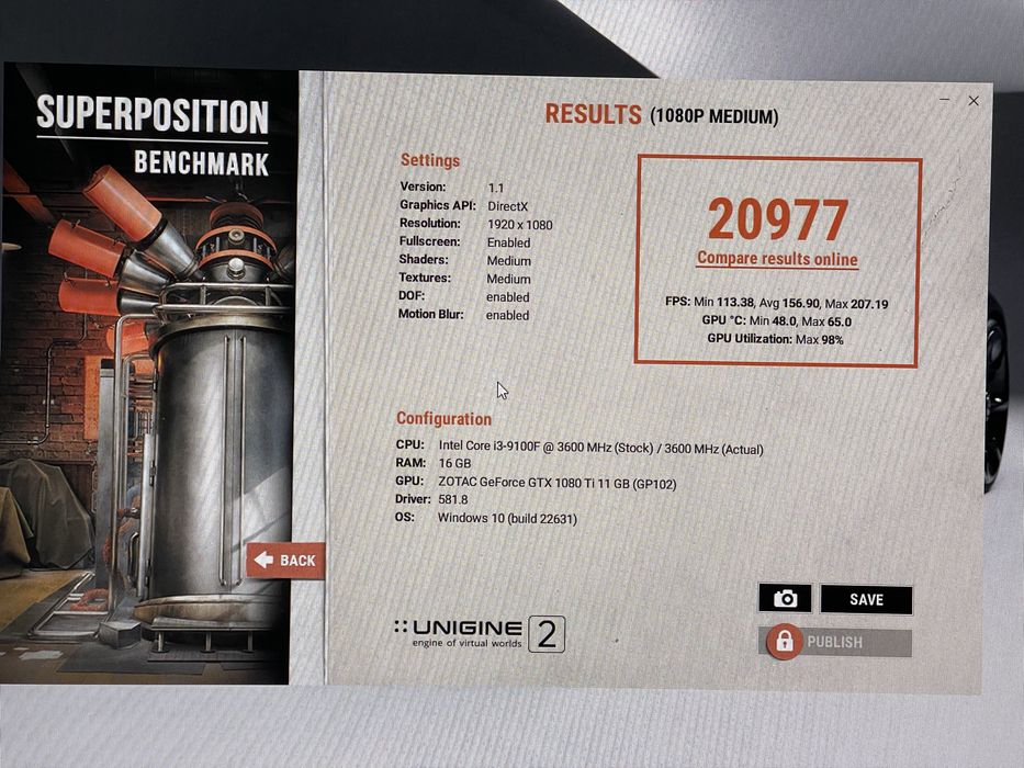 Видеокарта GTX 1080Ti 11GB Zotac AMP Extreme Core Edition