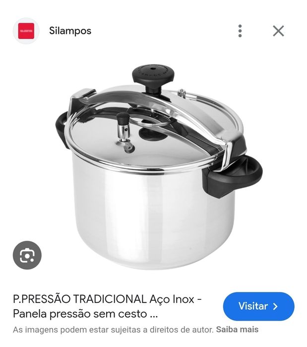 Panela pressão 6l Silampos nova