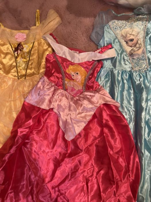 Сукні принцесс , пишні , Disney, Бель , Ельза , Аврора