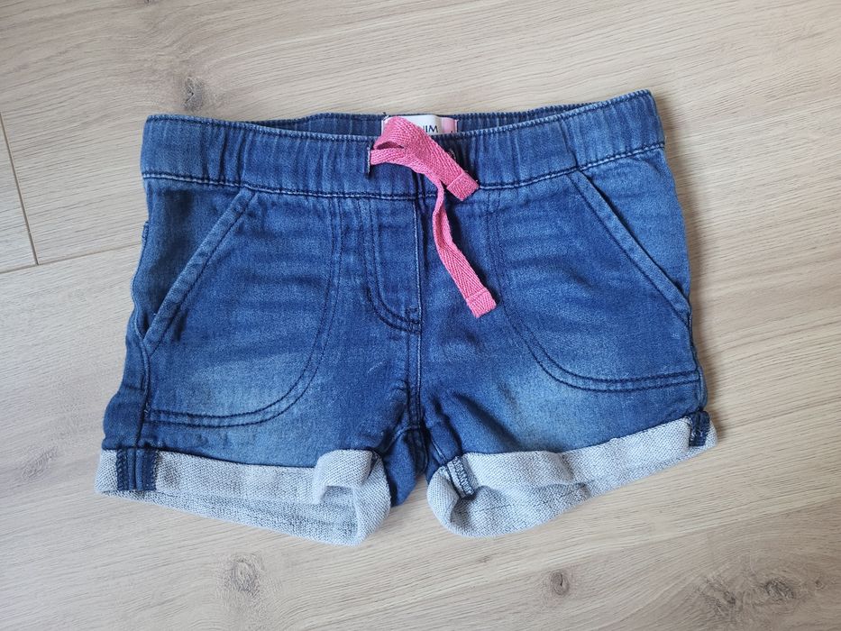 Spodenki dziewczęce jeansowe 128