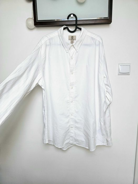 Biała bawełniana koszula Timberland