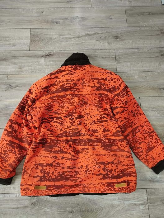 Hubertus flece sherpa kurtka myśliwska Hunting dwustronna size 58 xxl