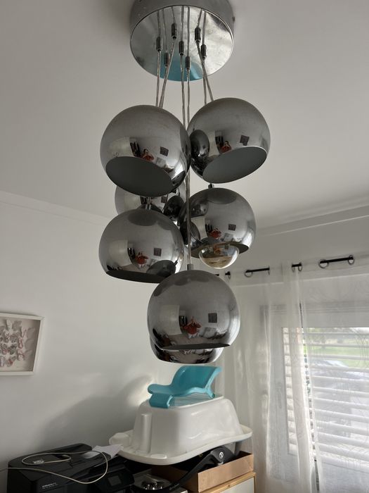 Candeeiro Suspensão cromado