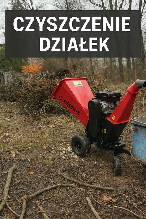 Czyszczenie działek, wycinka, koszenie – rębak , faktura VAT!