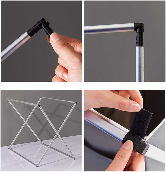 Nowy kosz na pranie / 3 komory /  składany / pojemnik / 1351 WYPRZEDAŻ